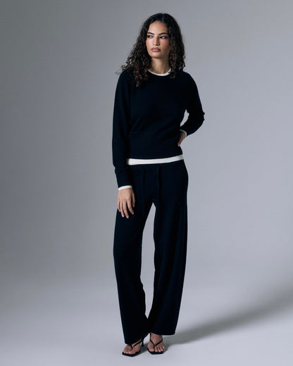 Tove Layered Cashmere Crewneck