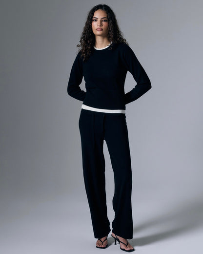 Tove Layered Cashmere Crewneck