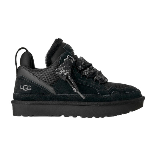 UGG Lowmel Womens Sneakers (1144032) — Black Suede Low-Top