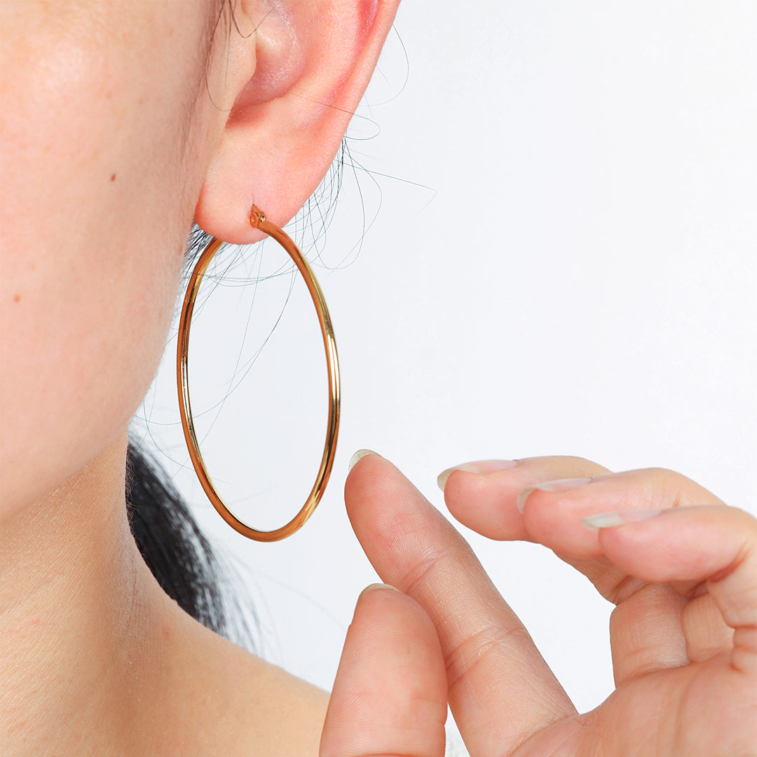Mint & Lily Lynette Large Hoop Earrings
