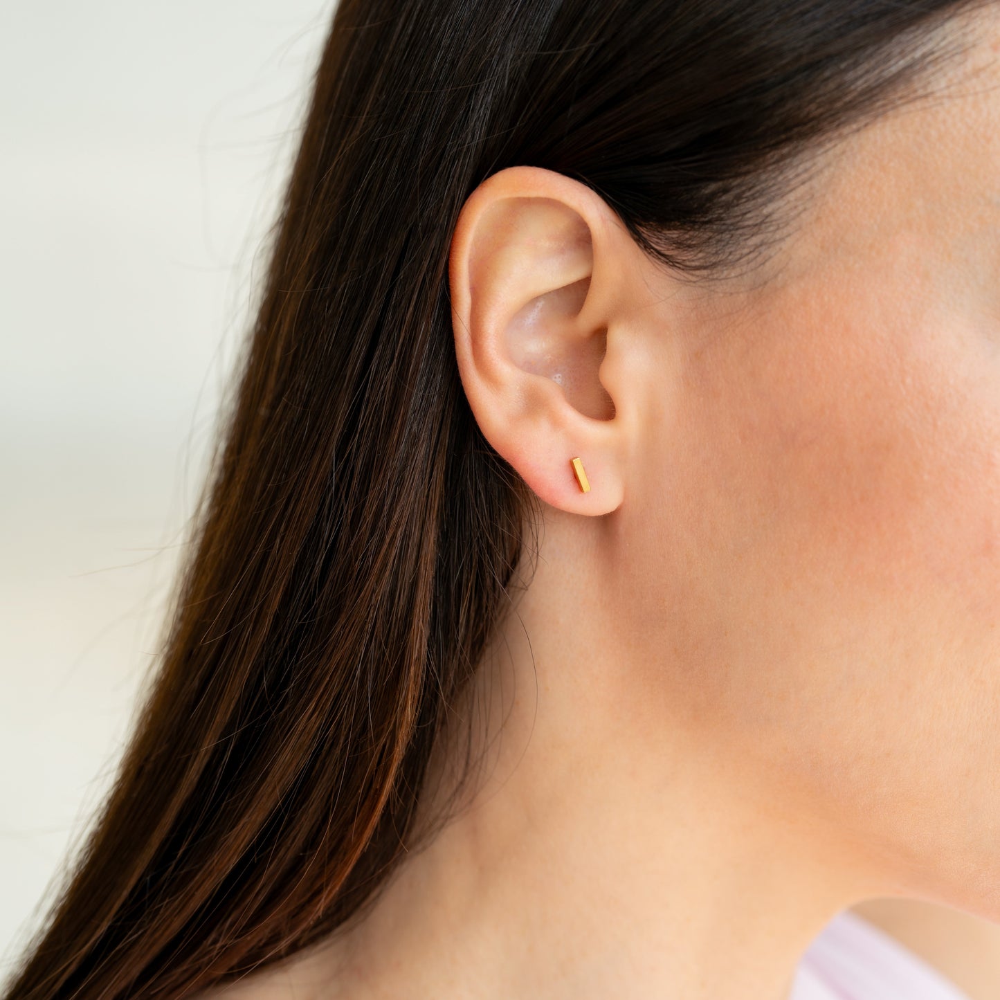 Mint & Lily Little Bar Sleeper Flatback Earrings | 16g
