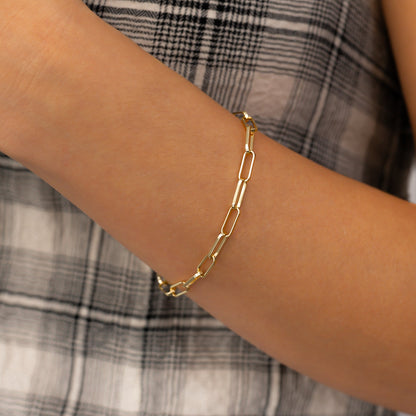 Mint & Lily Open Link Paperclip Chain Bracelet