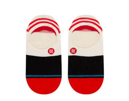 Stance Gamut 2 No Show Men Socks Red/Black/White