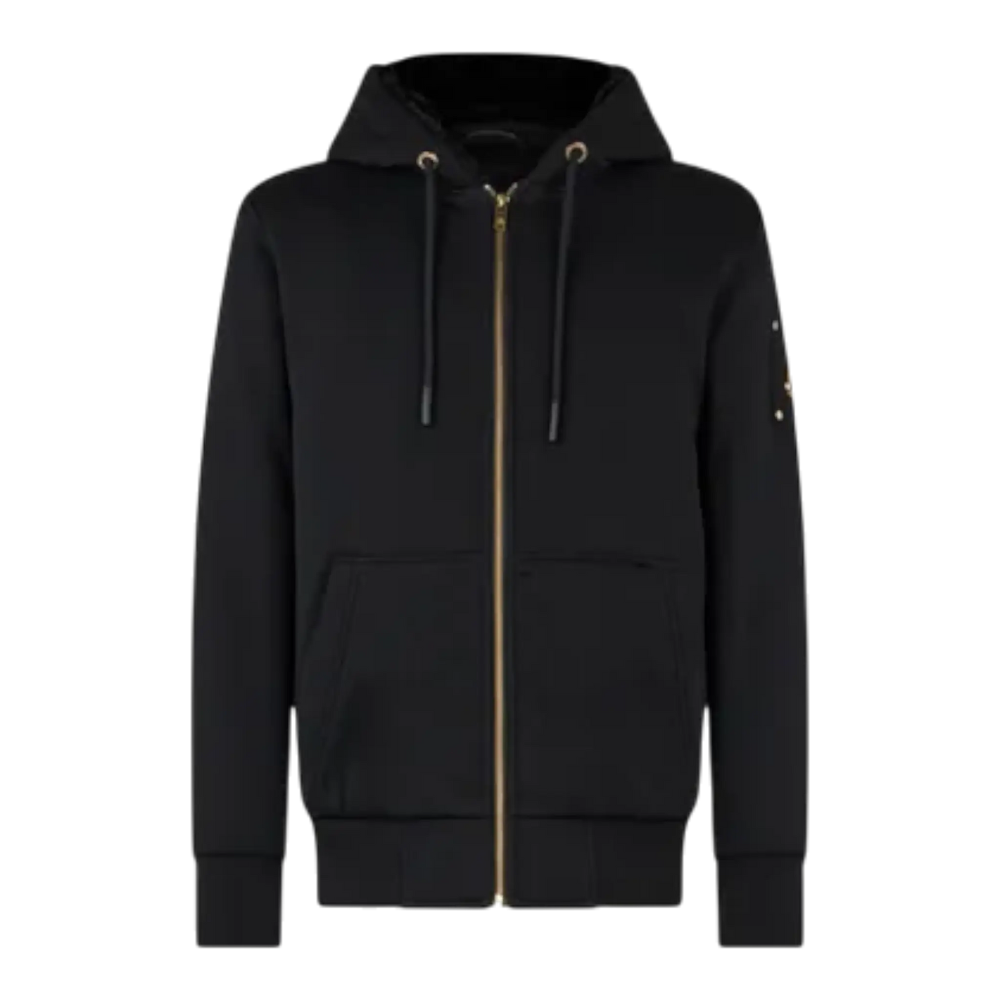 MOOSE KNUCKLES CLASSIC BUNNY MEN Zip-Up Hoodie Black/Black Fur