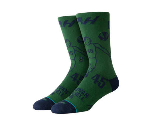 Stance Donovan Stencil Crew Socks Green/Navy