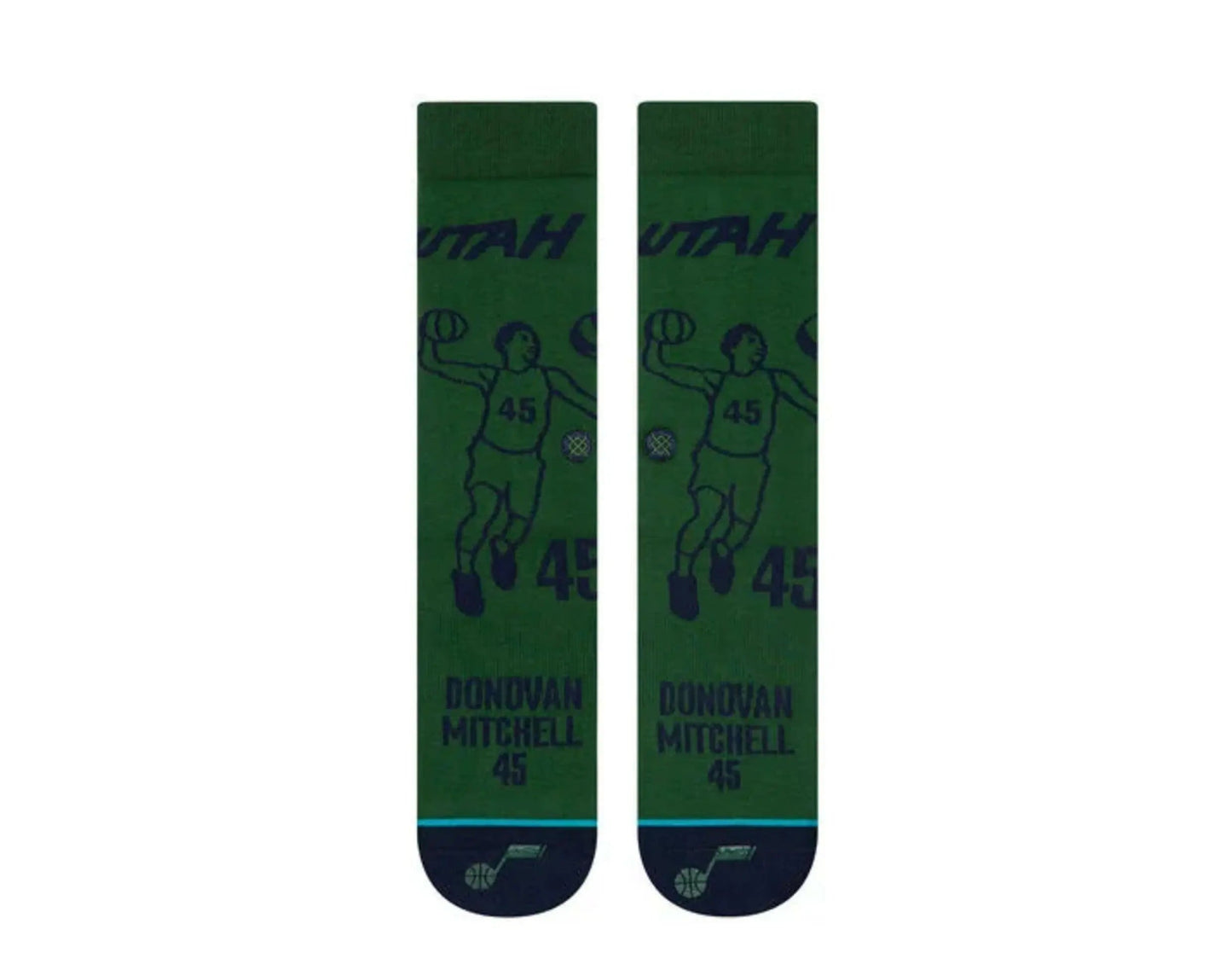 Stance Donovan Stencil Crew Socks Green/Navy