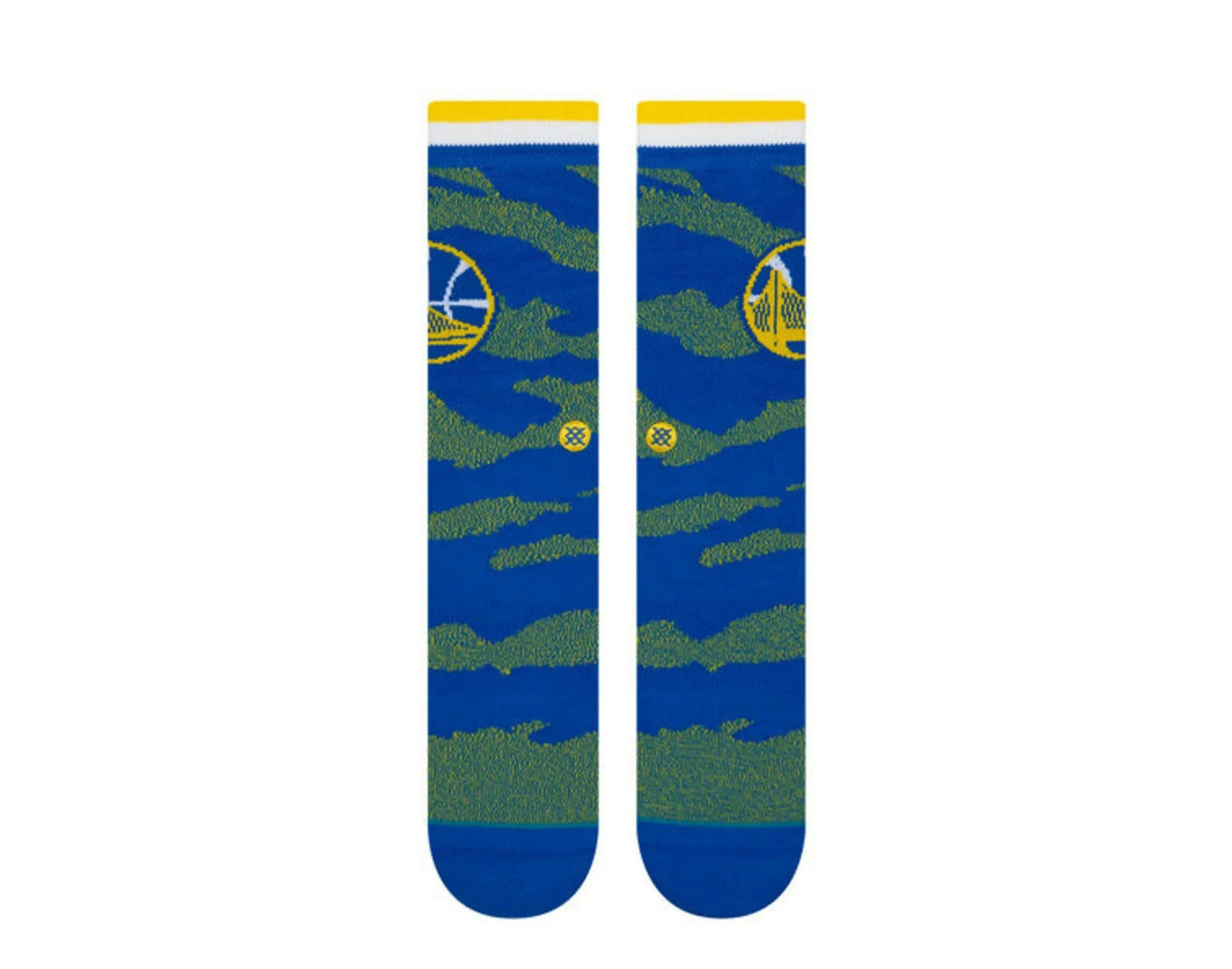 Stance Casual NBA Golden State Warriors Camo Melange Men Crew Socks Blue