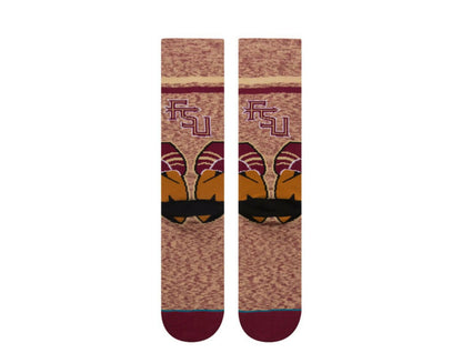 Stance NCAA Florida State University Classic Mascot Crew Socks Maroon