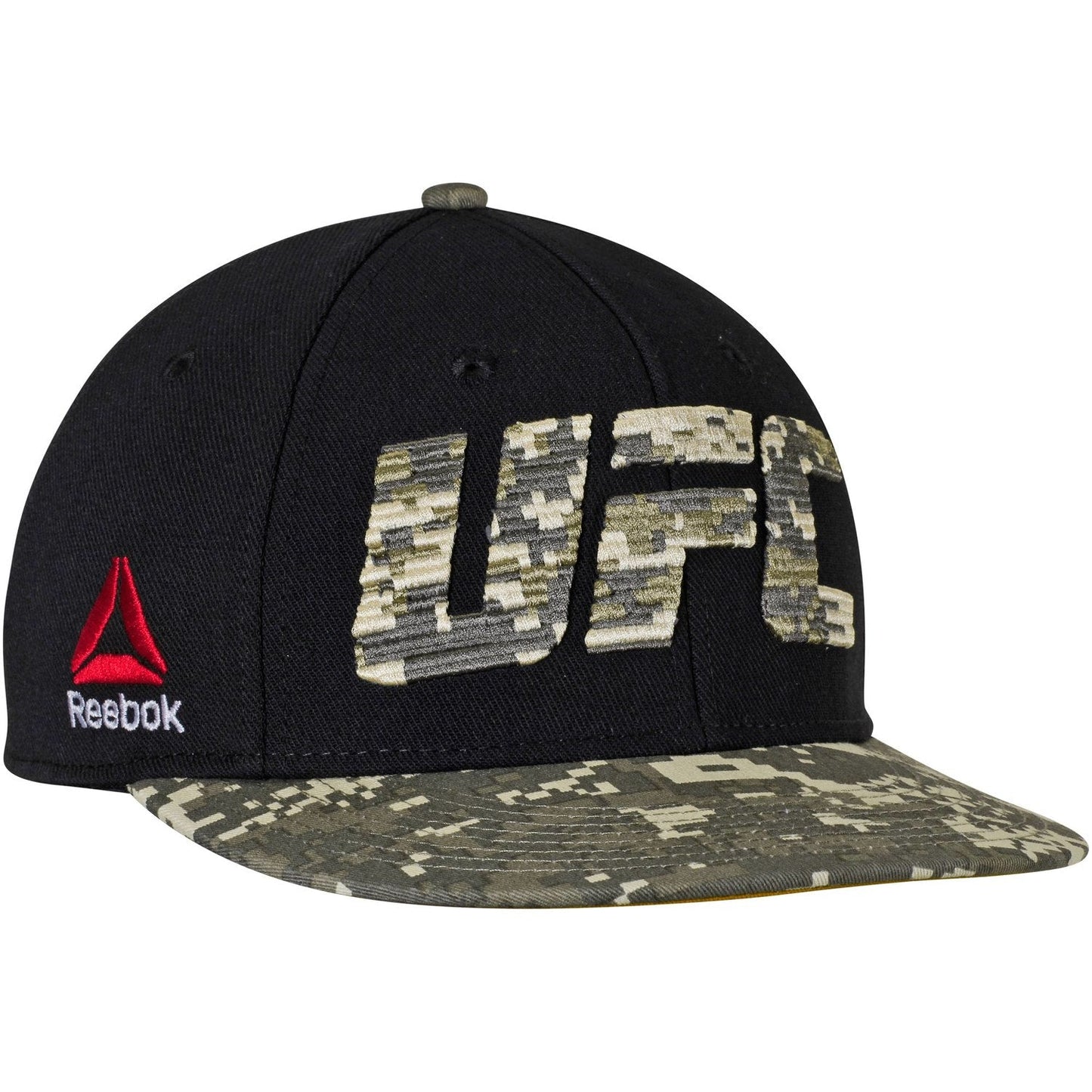 Reebok UFC Digital Camo Flat Brim Visor Flex Fit Hat Hats