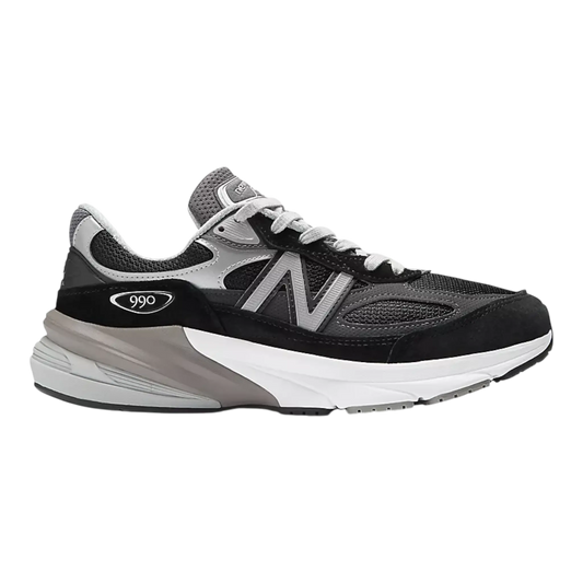 New Balance 990v6 Wide Men Running Sneakers Black/Grey