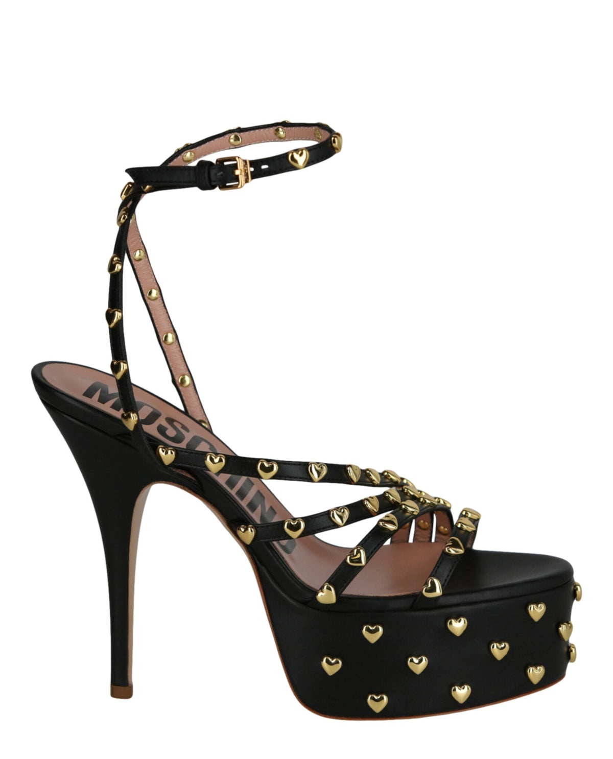 Moschino Heart Studded Platform Heels – PROOZY