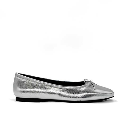 Madrid Ballet Flats - Silver
