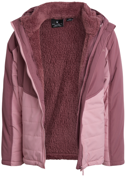Spyder Girls' 3-in-1 Jacket - Mauve