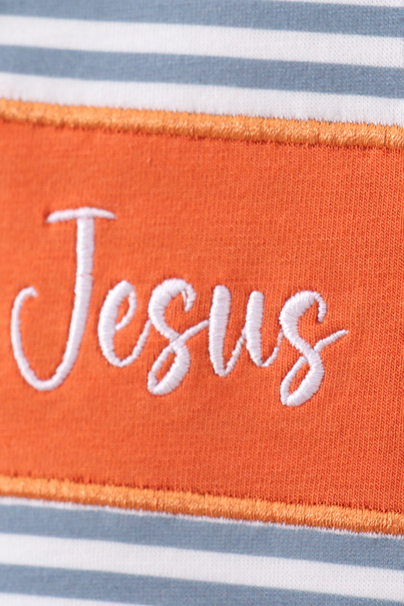 Jesus Loves Me Embroidery Boy Set