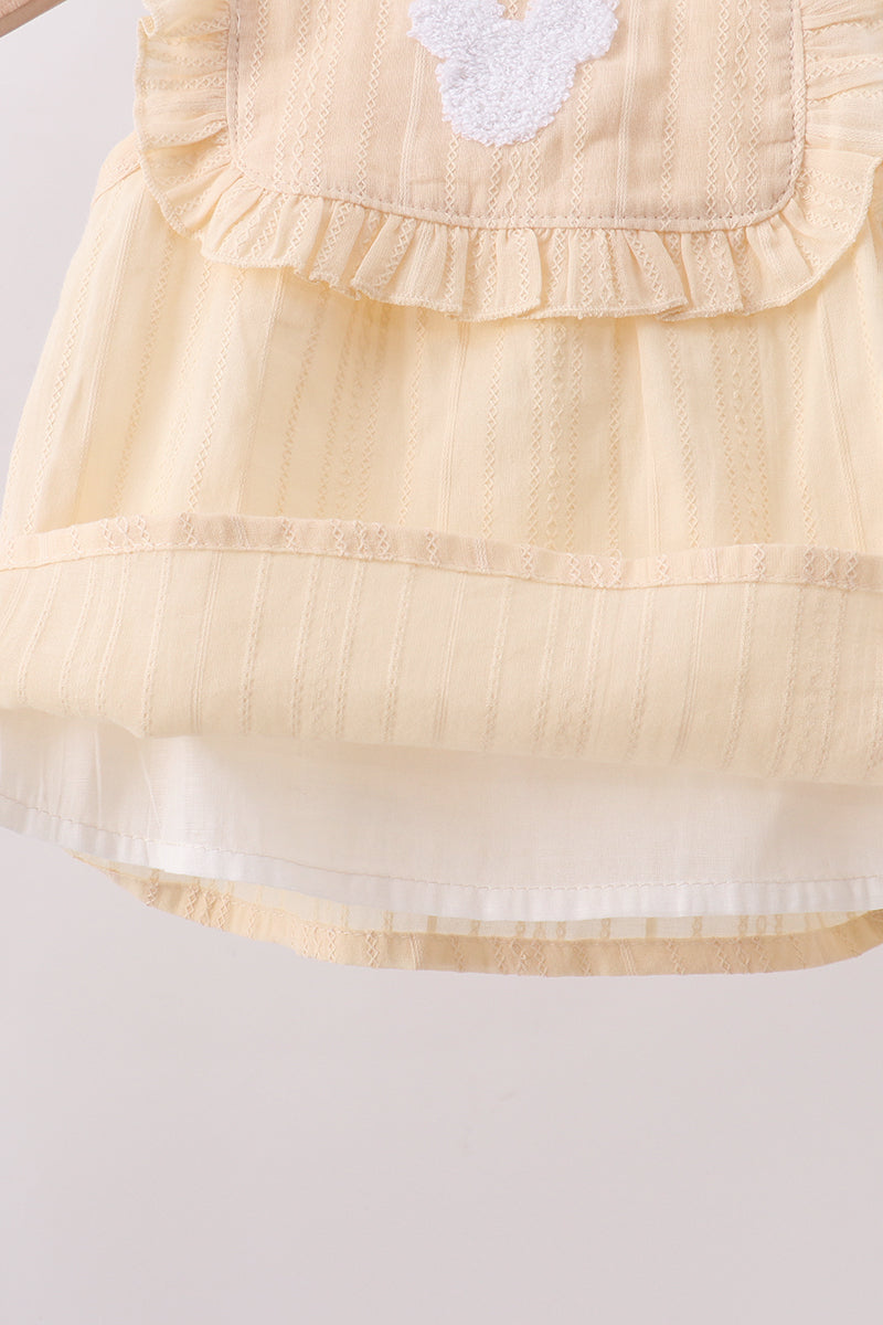 Oatmeal character french knot bloomer set