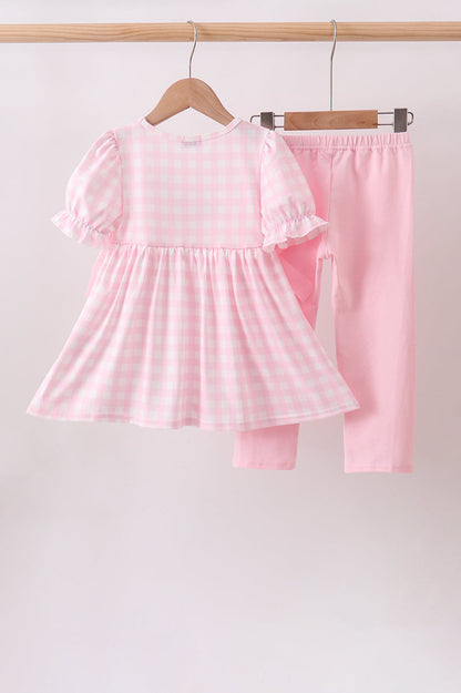 Pink Mallard Applique Pants Set