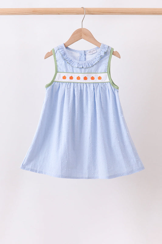 Blue Pumpkin Embroidery Jacquard Ruffle Dress