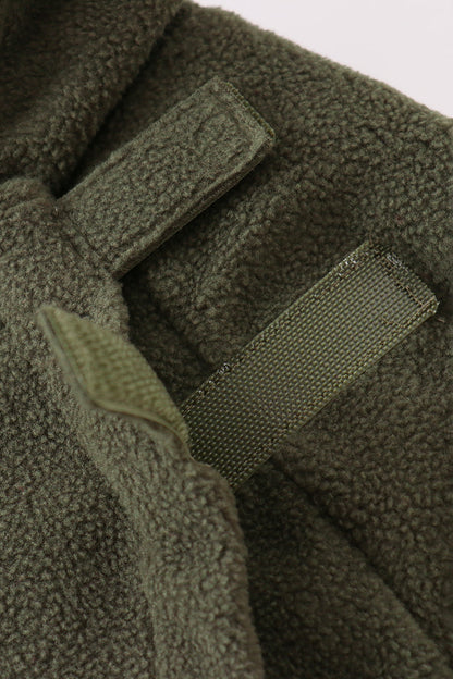 Green Fleece Bow Coat