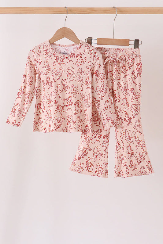 Khaki Princess Bamboo Mom & Me Pants Set
