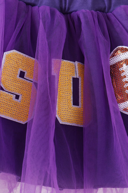 LSU Football Sequin Tutu Dress