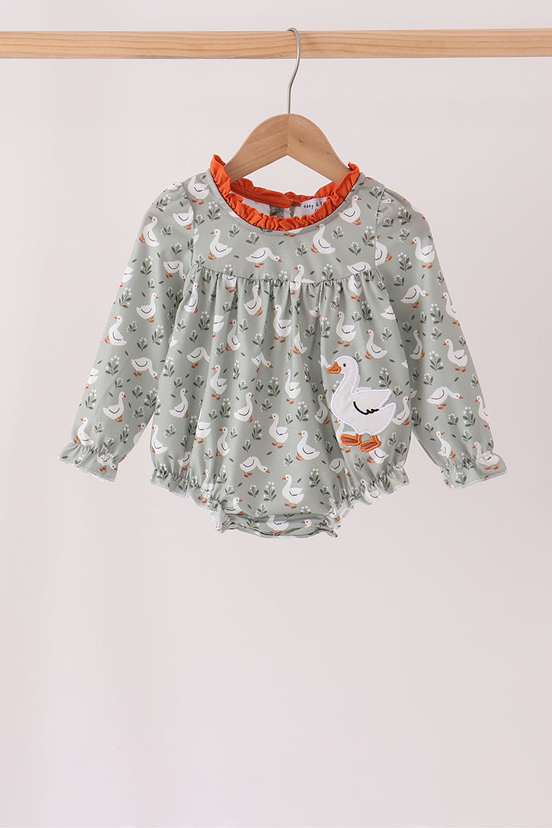 Grey Goose Appliqué Ruffle Bubble