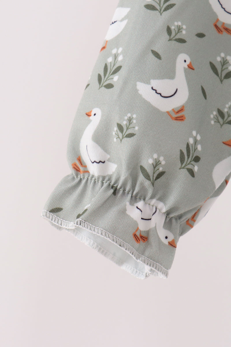 Grey Goose Appliqué Ruffle Bubble