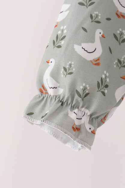 Grey Goose Appliqué Ruffle Bubble