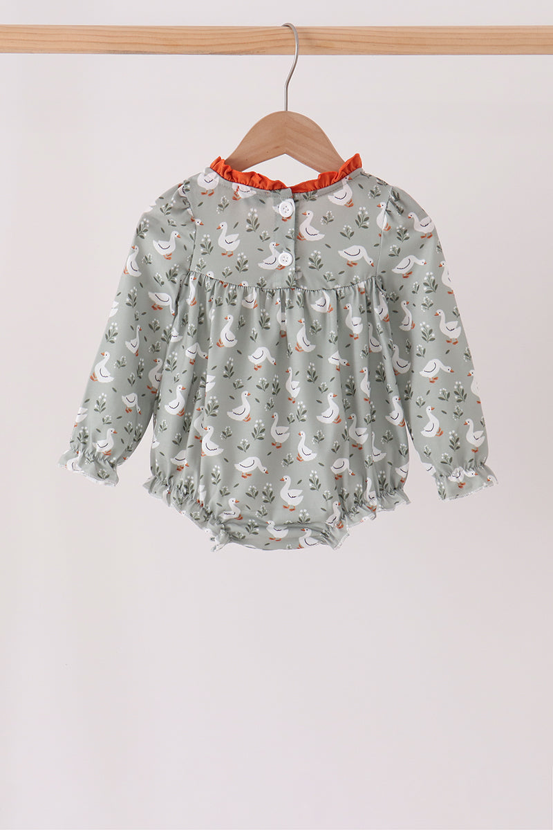Grey Goose Appliqué Ruffle Bubble