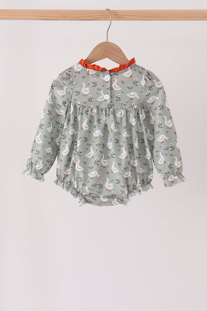 Grey Goose Appliqué Ruffle Bubble