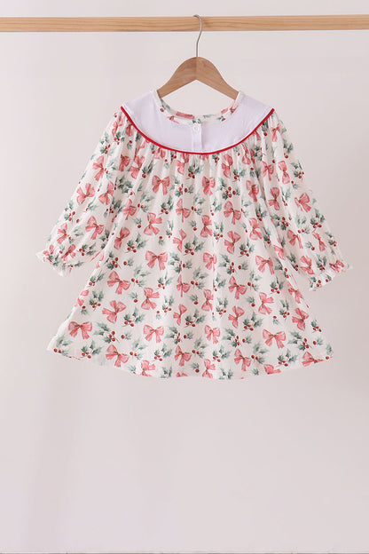 Merry Christmas Embroidery Dress