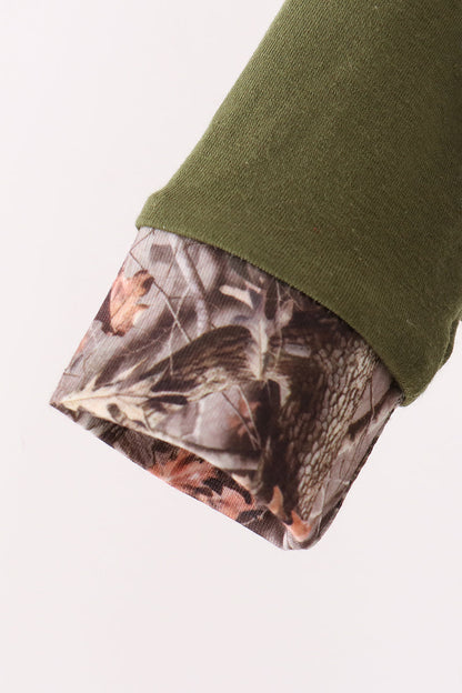 Forest Camouflage Turkey Appliqué Bubble