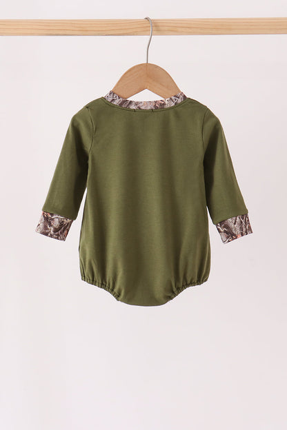 Forest Camouflage Turkey Appliqué Bubble