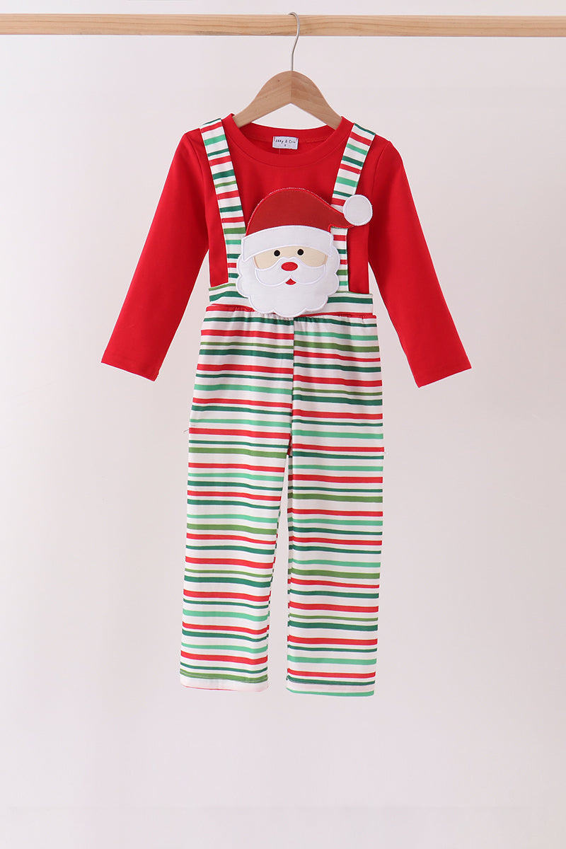Red Santa Claus Appliqué 2-Piece Set