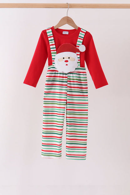 Red Santa Claus Appliqué 2-Piece Set
