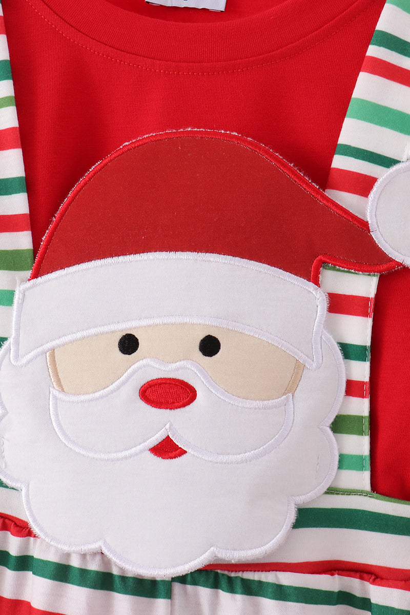 Red Santa Claus Appliqué 2-Piece Set