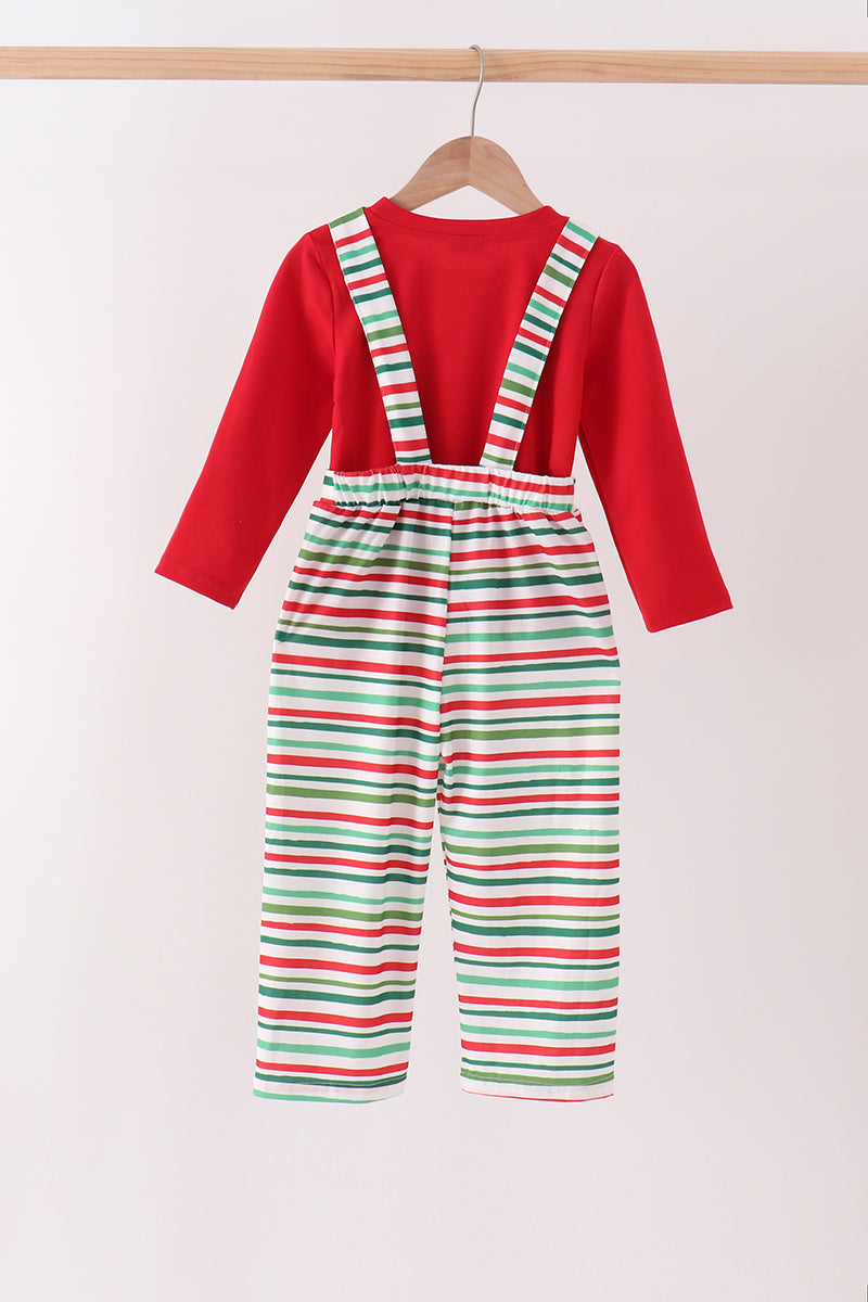 Red Santa Claus Appliqué 2-Piece Set