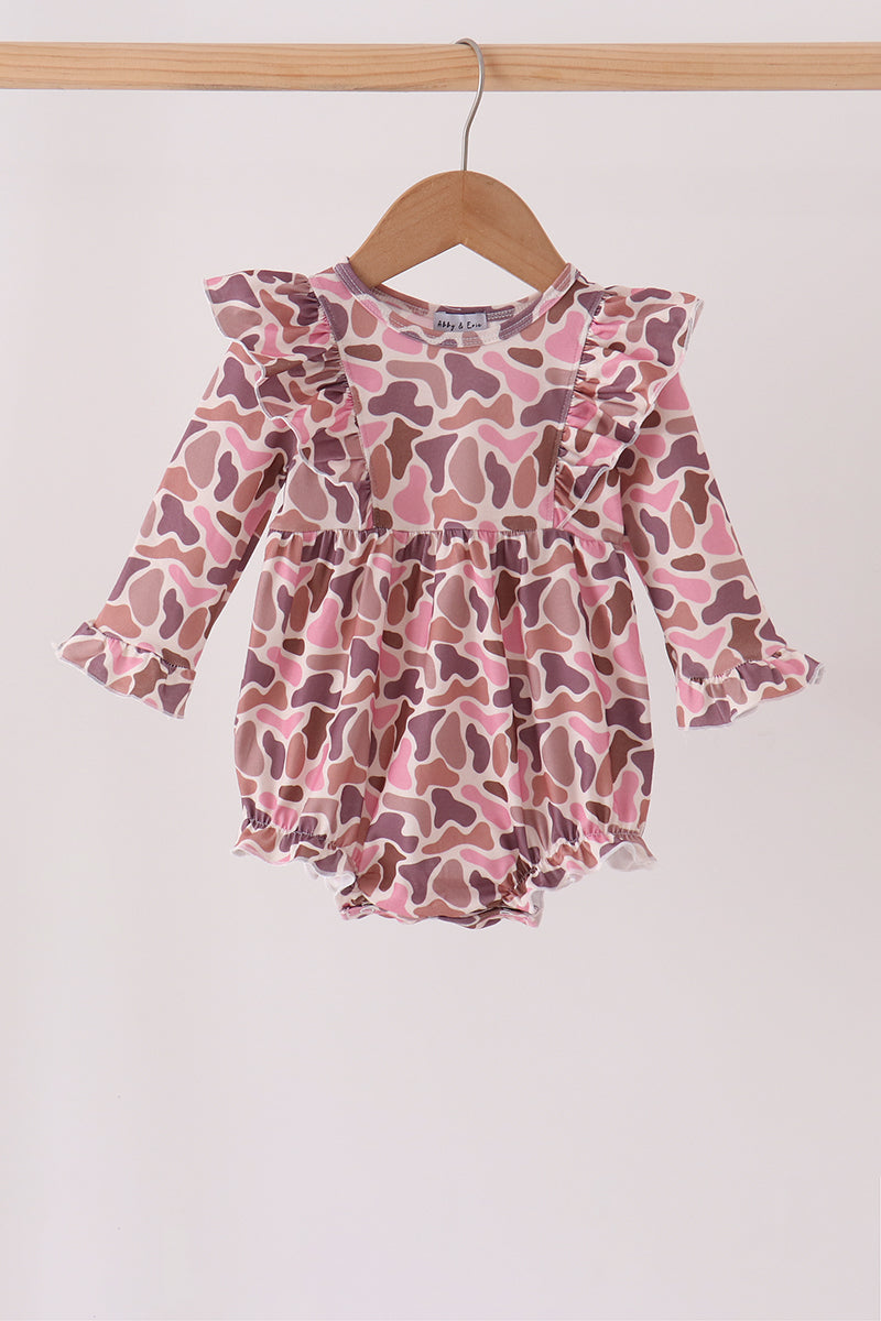 Pink Leopard Ruffle Bubble
