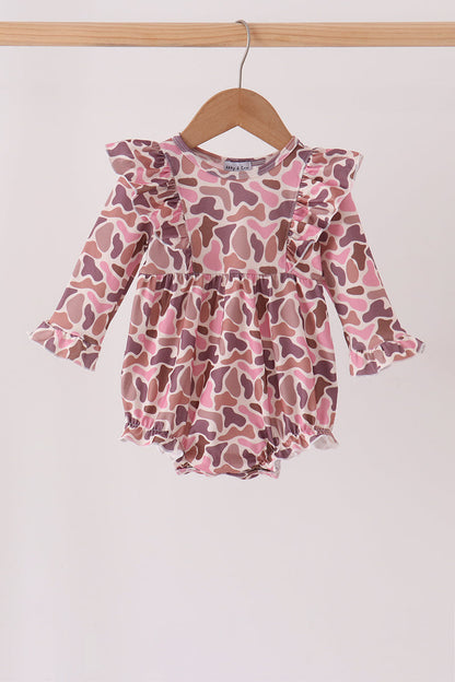 Pink Leopard Ruffle Bubble