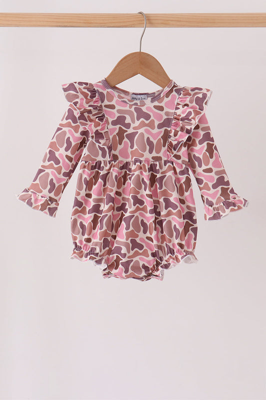 Pink Leopard Ruffle Bubble