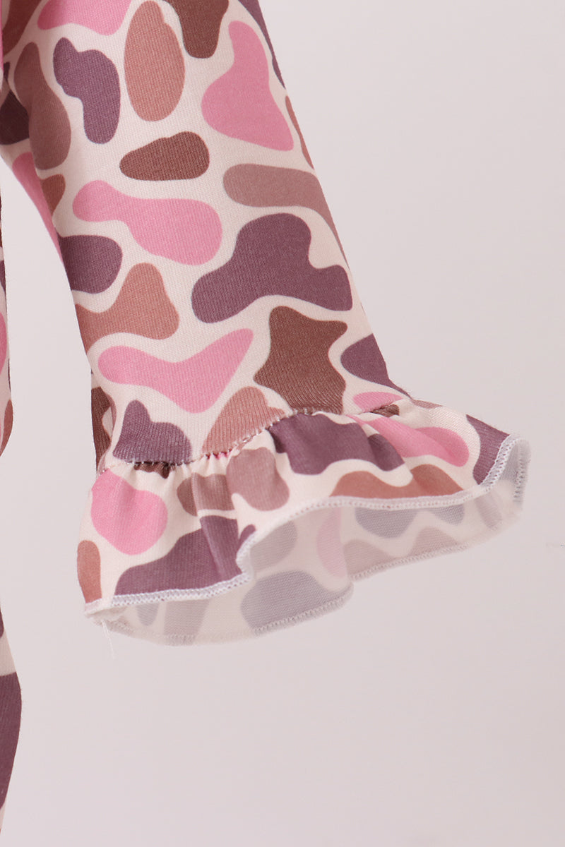 Pink Leopard Ruffle Bubble