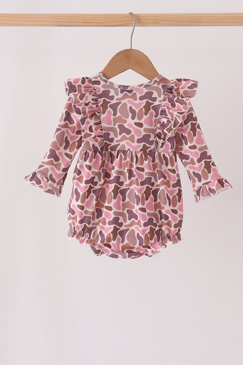 Pink Leopard Ruffle Bubble