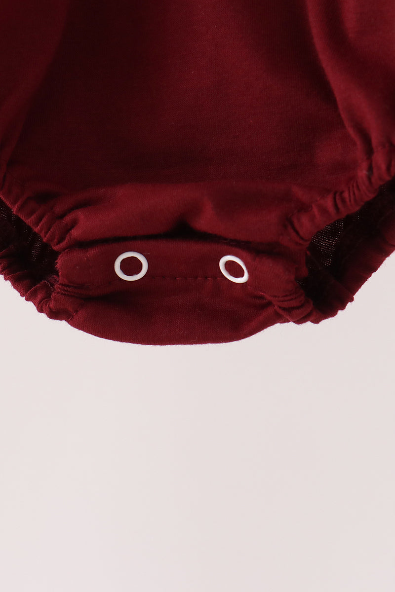 Brown Pumpkin Embroidery Hoodie Bubble