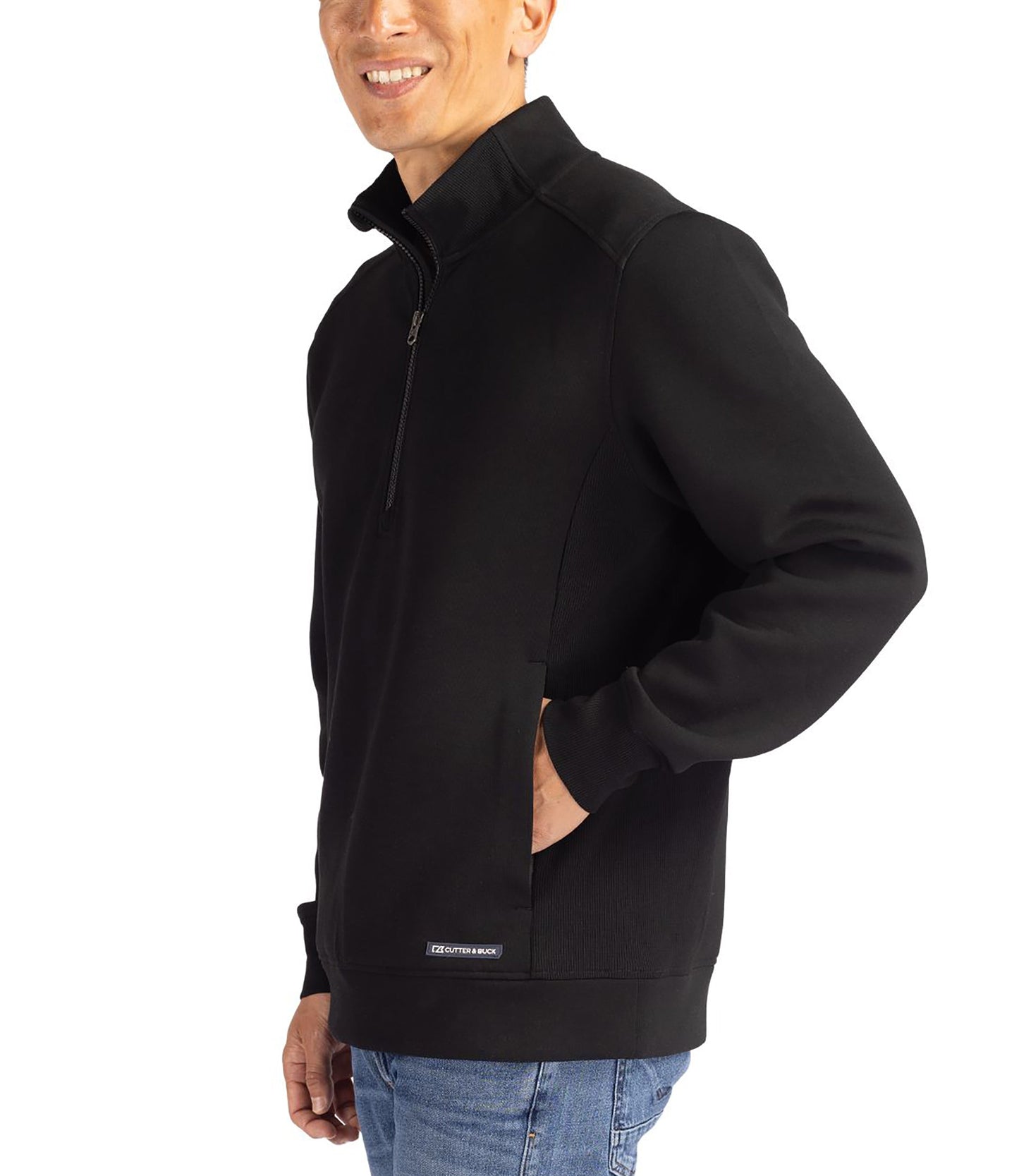 Cutter & Buck Roam Eco Recycled Quarter Zip Mens Pullover by Cutter & Buck Apparel