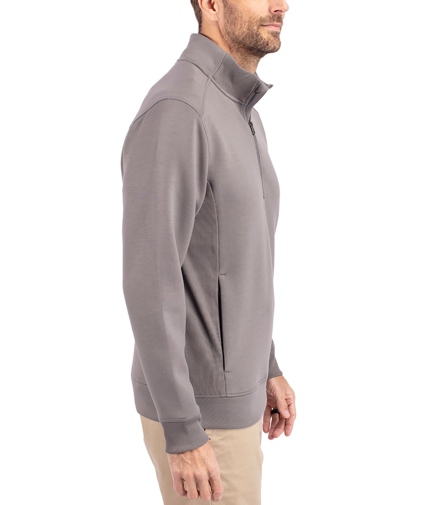 Cutter & Buck Roam Eco Recycled Quarter Zip Mens Pullover by Cutter & Buck Apparel