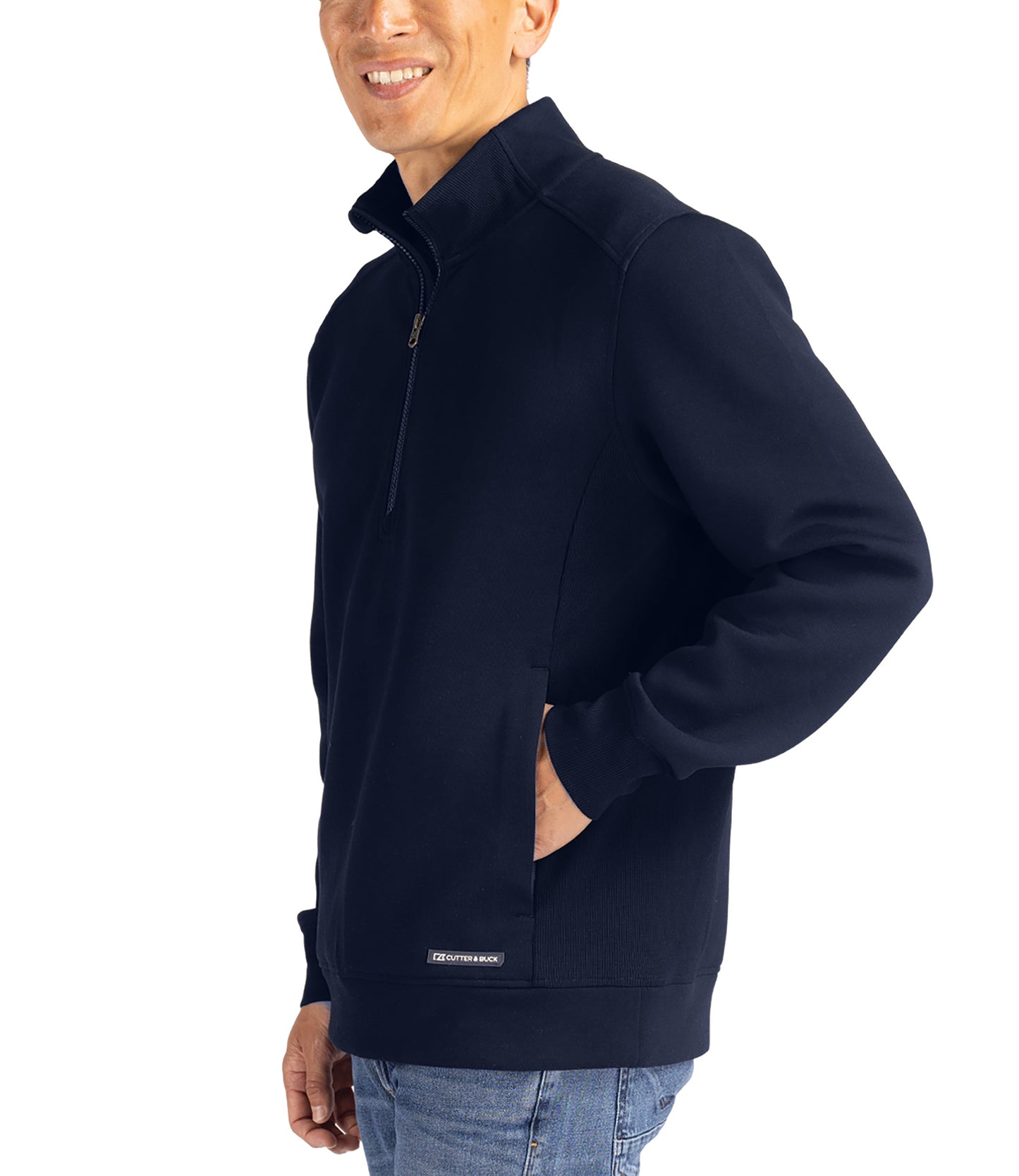 Cutter & Buck Roam Eco Recycled Quarter Zip Mens Pullover by Cutter & Buck Apparel