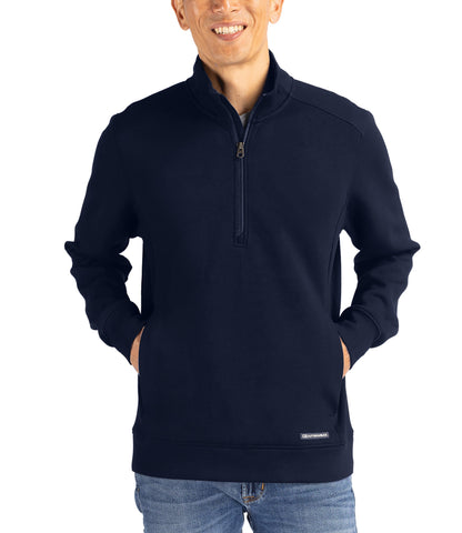 Cutter & Buck Roam Eco Recycled Quarter Zip Mens Pullover by Cutter & Buck Apparel