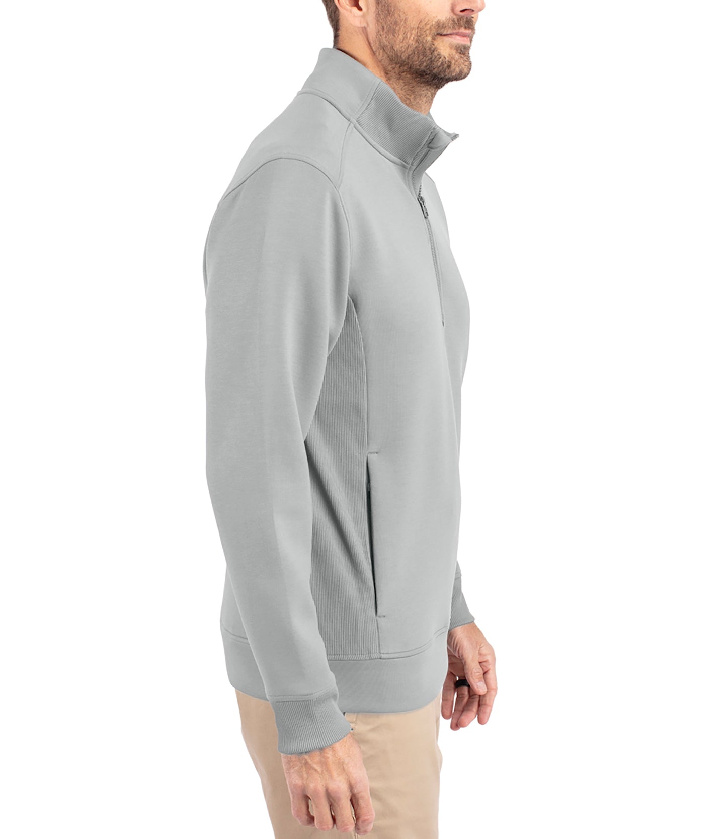 Cutter & Buck Roam Eco Recycled Quarter Zip Mens Pullover by Cutter & Buck Apparel