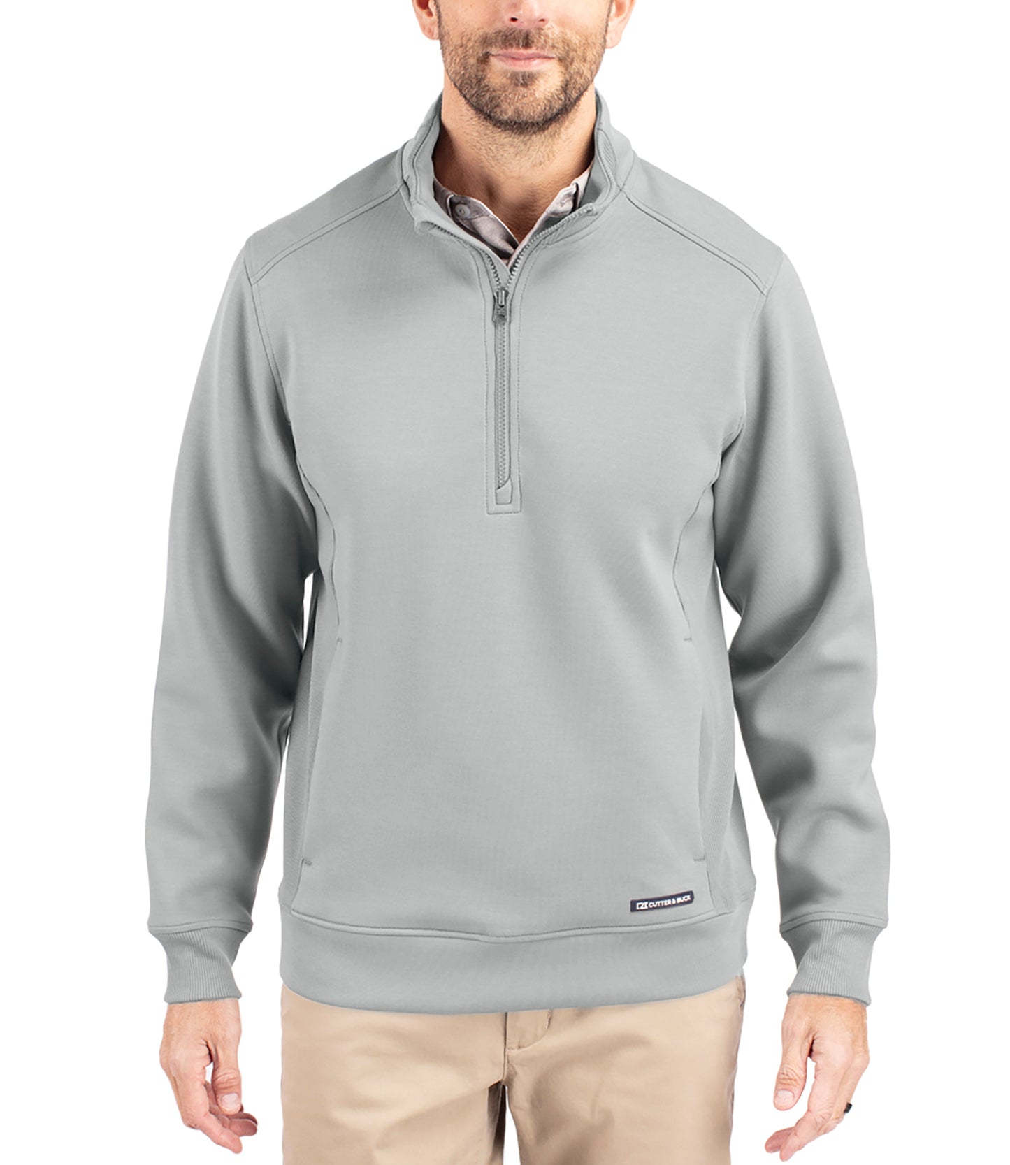 Cutter & Buck Roam Eco Recycled Quarter Zip Mens Pullover by Cutter & Buck Apparel