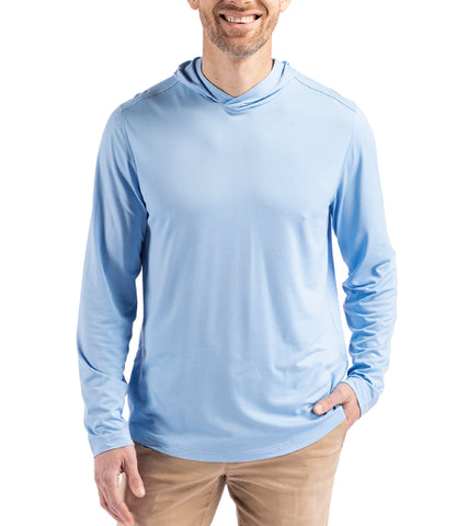 Cutter & Buck Coastline Epic Comfort Eco Recycled Mens Hooded Shirt by Cutter & Buck Apparel