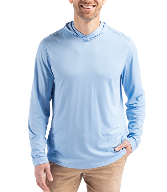 Cutter & Buck Coastline Epic Comfort Eco Recycled Mens Hooded Shirt by Cutter & Buck Apparel